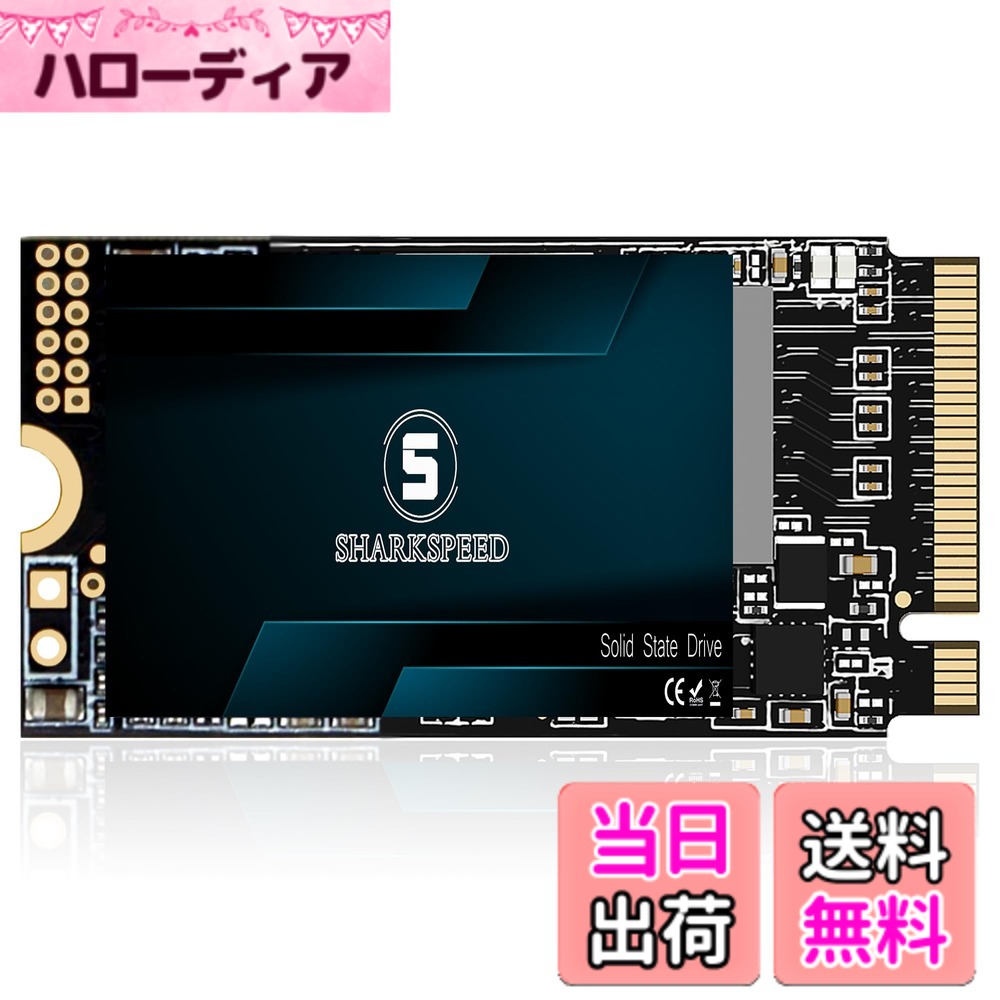 【送料無料】SSD 1TB M.2 2242 NVMe S SHARKSPEED PCIe Gen3.0x4 ミニSSD 内蔵型 3D NAND 読み込み最大2,200MB/s