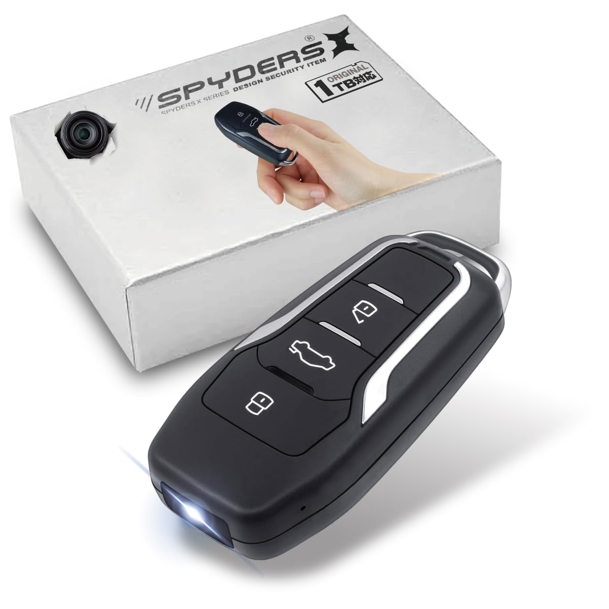 【送料無料】スパイダーズX（SPYDERSX） スパイカメラ 1080P スマートキー キーレス型カメラ 小型カメラ [A-209Σ] 動体検知 512GB対応 ..