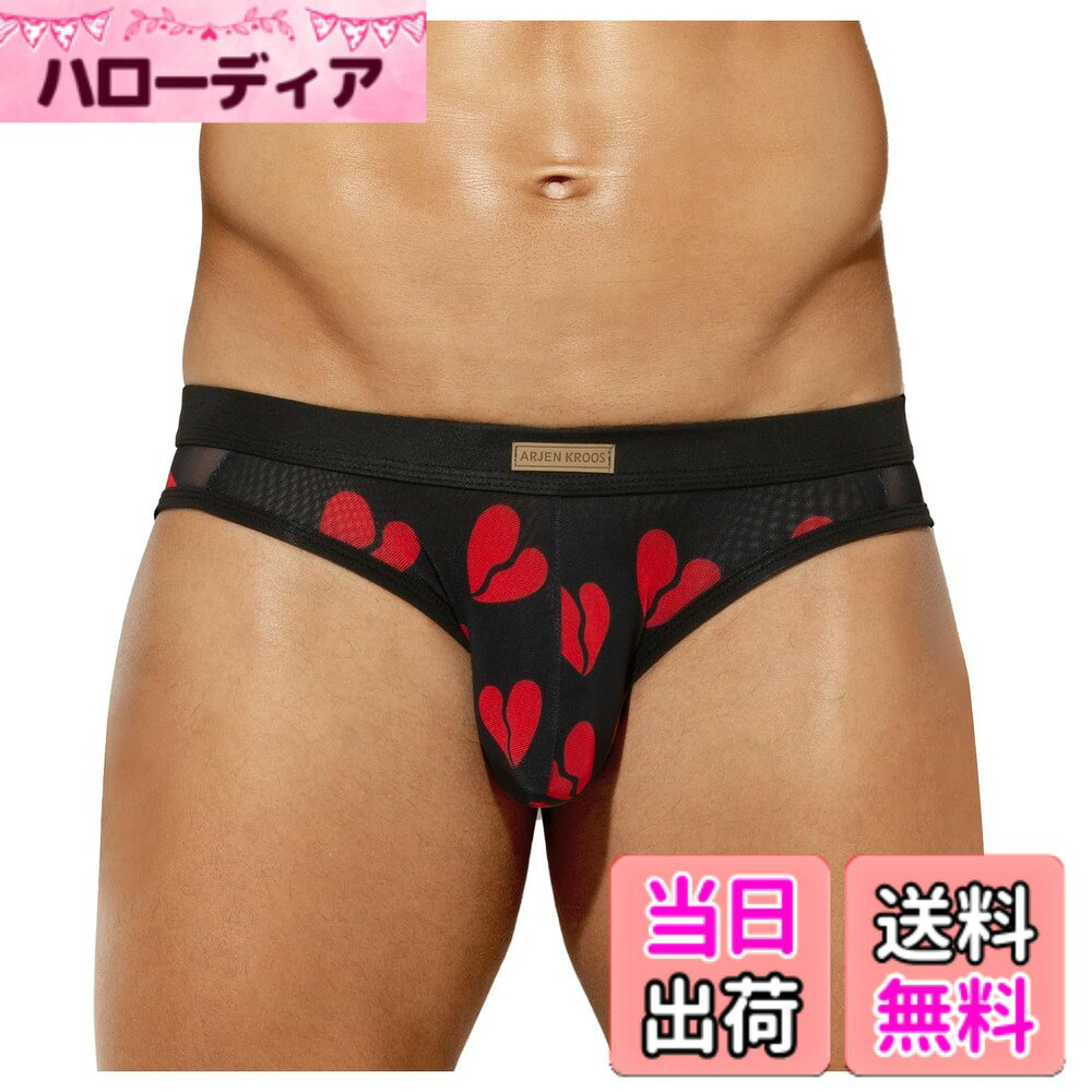 【送料無料】[Arjen Kroos] ブリーフ メンズ セクシー バレンタイン 透け ホワイト...