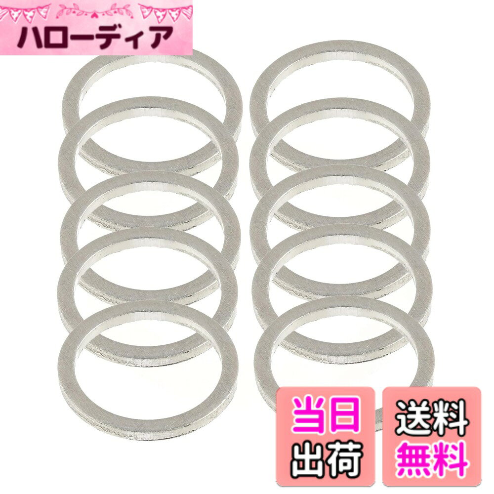 【送料無料】ドレンパッキン、アルミニウム製、三菱車用 M18、外径24mmx内径18mmx厚さ1.5mm、10個セット、 MD-000312 19-17007