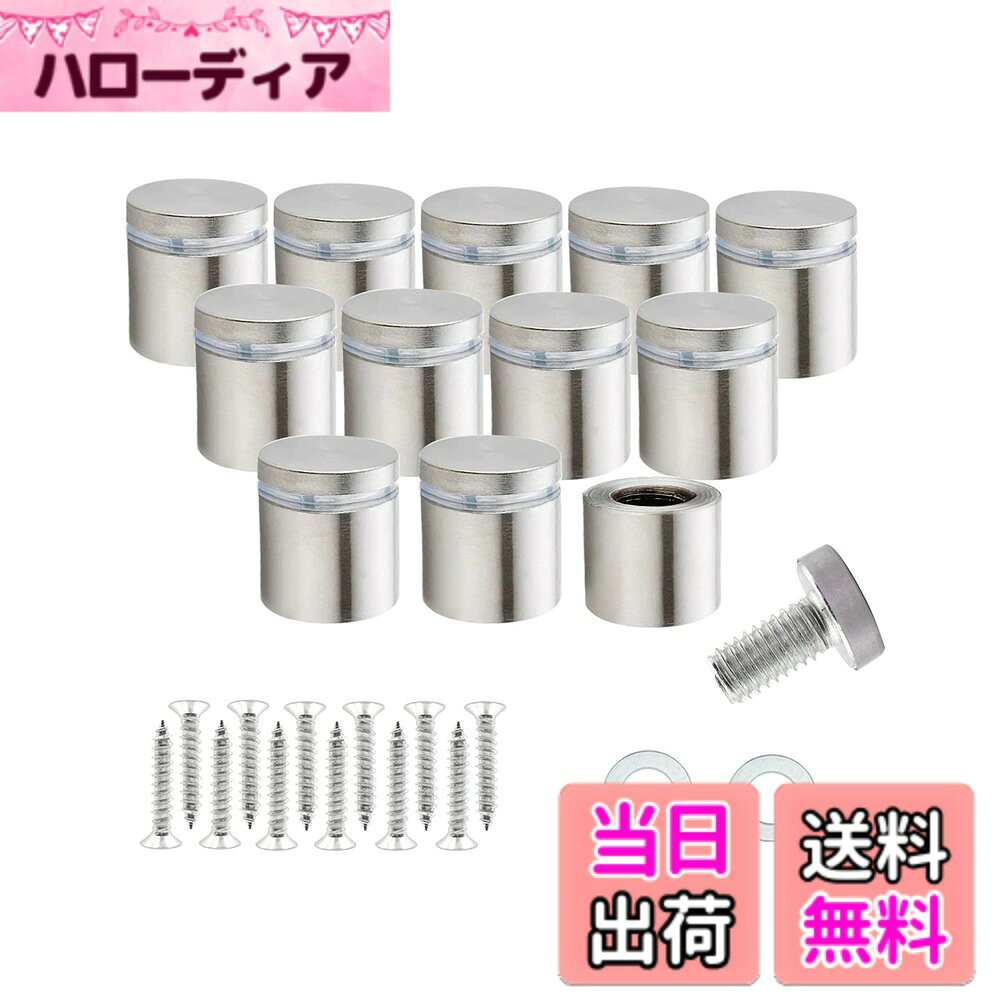【送料無料】RuoFeng ステンレススチールウォールマウントガラススタンドオフホル...
