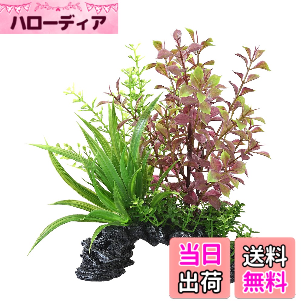 【送料無料】GEX ジェックス 癒し水景 MIXプランツ ミニアーチ レッドロタラ 水槽...