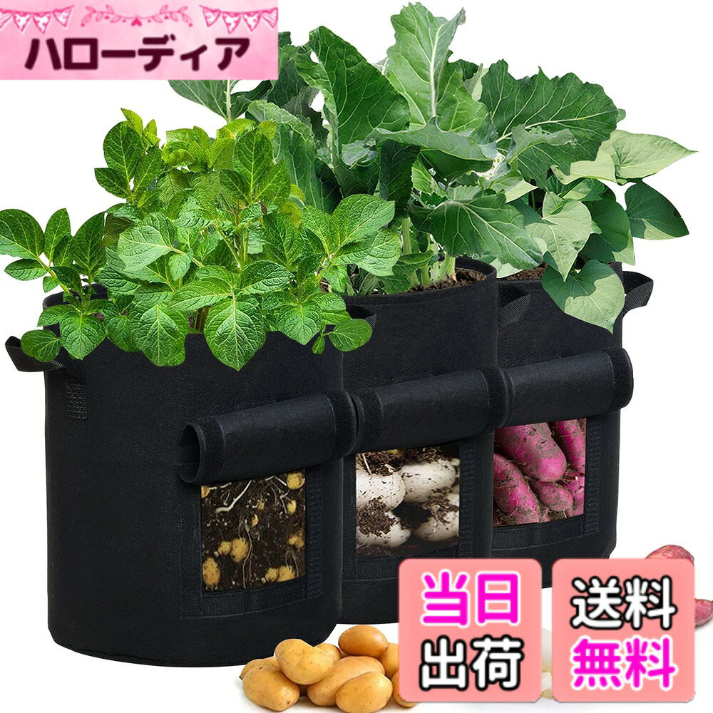 商品情報商品の説明主な仕様 素材：環境に優しい不織布。サイズ：高35 X 直径30cm、重量：約180g *3 。 高品質の厚手の不織布と裏地から作られ、通気性、浸透性が良い。植物育成に大きな役に立ちます！再利用可能な分解性材料で、簡単に腐食しない。軽量で、空間を占めない、ベランダや庭には使えます。花や果物などの植物を栽培でき、普通の植物栽培鉢よりもっと便利です。無公害、環境に優しい植え袋です。 高品質の不織布を採用し、普通の植物栽培鉢より軽量です。人性化設計に従いました。もっと軽量で持ち手が付いてるので移動が楽です。使用しない時は収納できます。季節や気候に影響されない、全年間でも移植することができます。 厚手で丈夫な素材を使用し、耐磨耗性と耐腐食性が良いです。しっかり縫製してあるため、耐久性がいいです。長期に使えます。使用の後は分解可能です。環境にも優しいです。 不織布プランターで、陶磁器とプラスチックを作られた植物栽培鉢より、通気性と浸透性がもっと高いです。植物成長の空間が大きくて、水と栄養素が自然に浸透させ、植物の根の成長速度をコントロールできます。植物にとって、水分と栄養を吸収しやすいです。植物の生存率を改善できます。