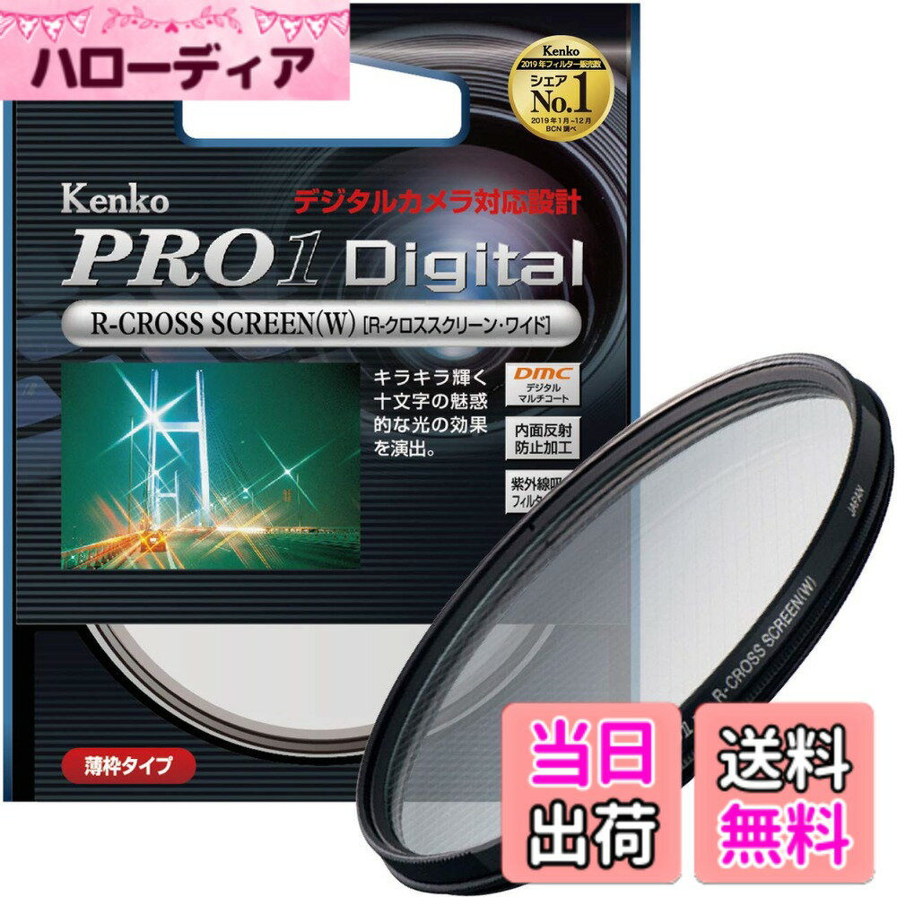 【送料無料】Kenko カメラ用フィルター PRO1D R-クロススクリーン (W) 67mm クロス効果用 326718