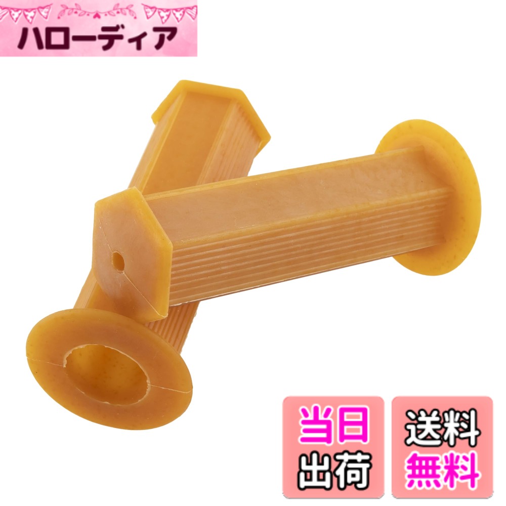 【送料無料】キジマ(Kijima) バイクパーツ グリップ 六角(ヘキサゴン)ミニ ラバー製 112mm φ22.2mm 非貫通タイプ 汎用 生ゴム 201-6712
