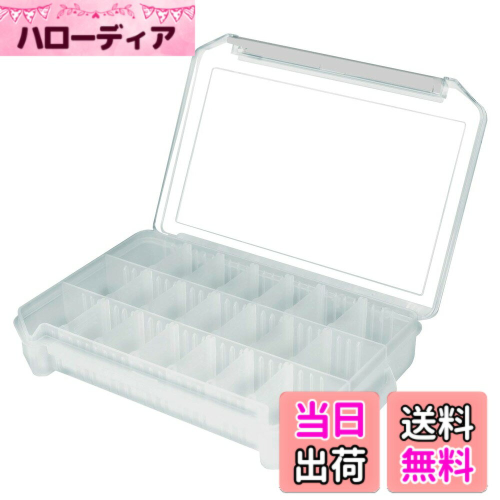 商品情報商品の説明透明度の高い蓋ですので、収納物を確認しやすくなっています。 仕切板は収納物の大きさに合わせて3.2mm刻みで細かく調整できます。 素材は強度の高いポリカーボネートを使用しています。 【用途】電子部品やパーツ、釣具や小物などの整理・保管・持ち運びに。 【材質】蓋部:ポリカーボネート樹脂/底部&仕切り板:ポリプロピレン/止具:ABS樹脂 【サイズ】外寸:205x145x40 mm/内寸:196x131x35mm 【仕切板枚数】:18枚 【製造国】日本主な仕様 透明度の高い蓋ですので、収納物を確認しやすくなっています。仕切板は収納物の大きさに合わせて3.2mm刻みで細かく調整できます。素材は強度の高いポリカーボネートを使用しています。【用途】電子部品やパーツ、釣具や小物などの整理・保管・持ち運びに。【材質】蓋部:ポリカーボネート樹脂/底部&仕切り板:ポリプロピレン/止具:ABS樹脂【サイズ】外寸:205x145x40 mm/内寸:196x131x35mmbr【仕切板枚数】:18枚【製造国】日本