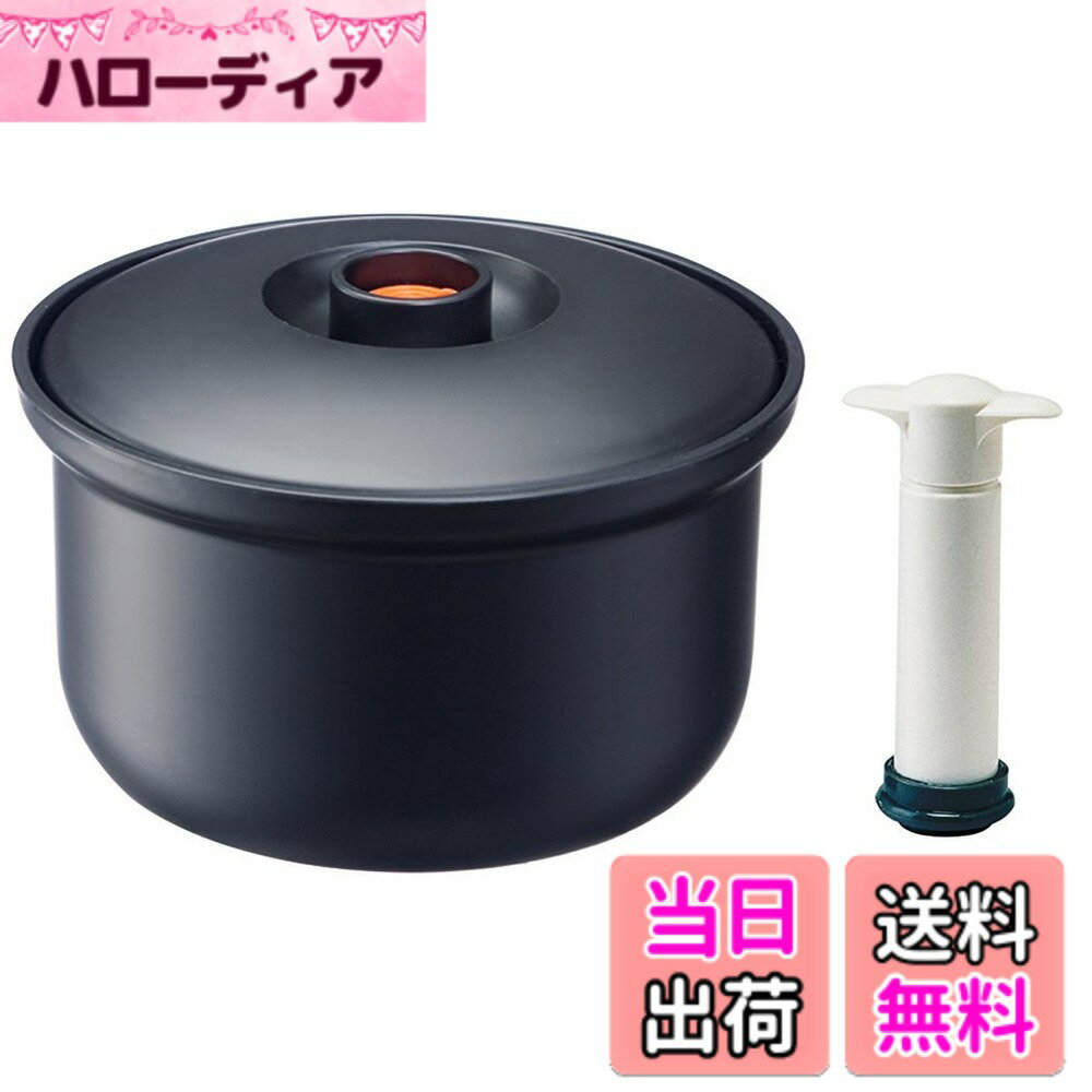【送料無料】スケーター(Skater) 真空 おひつ 3合用 専用ポンプ付 米保存容器 レンジ対応 スノコ付 節約 酸化防止 日本製 BOH3