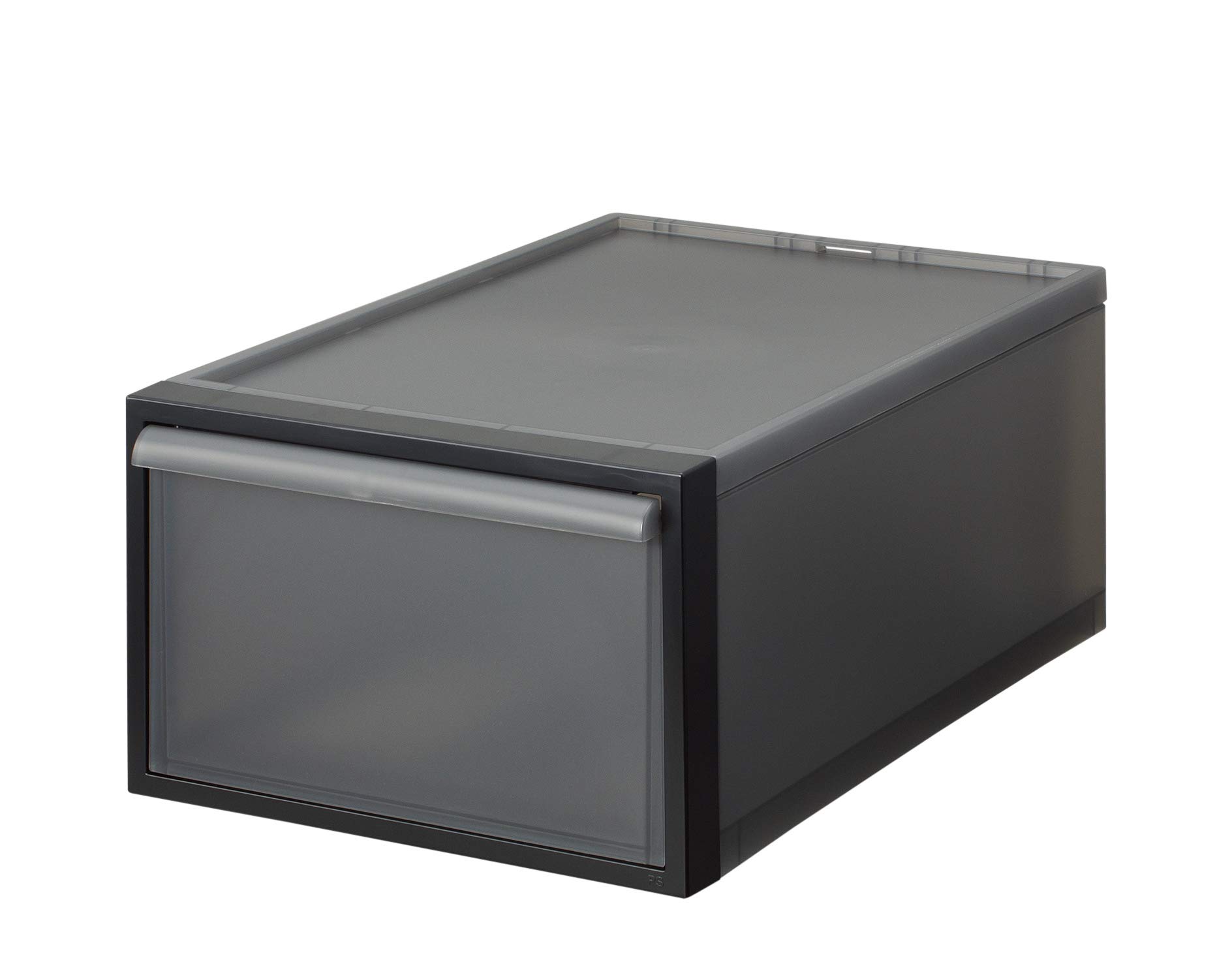 【送料無料】ライクイット (like-it) 収納ボックス 約幅32x奥52x高21.4cm 日本製 クローゼットシステム 引出し M ブラック CS-D2 累計販売数270万台突破