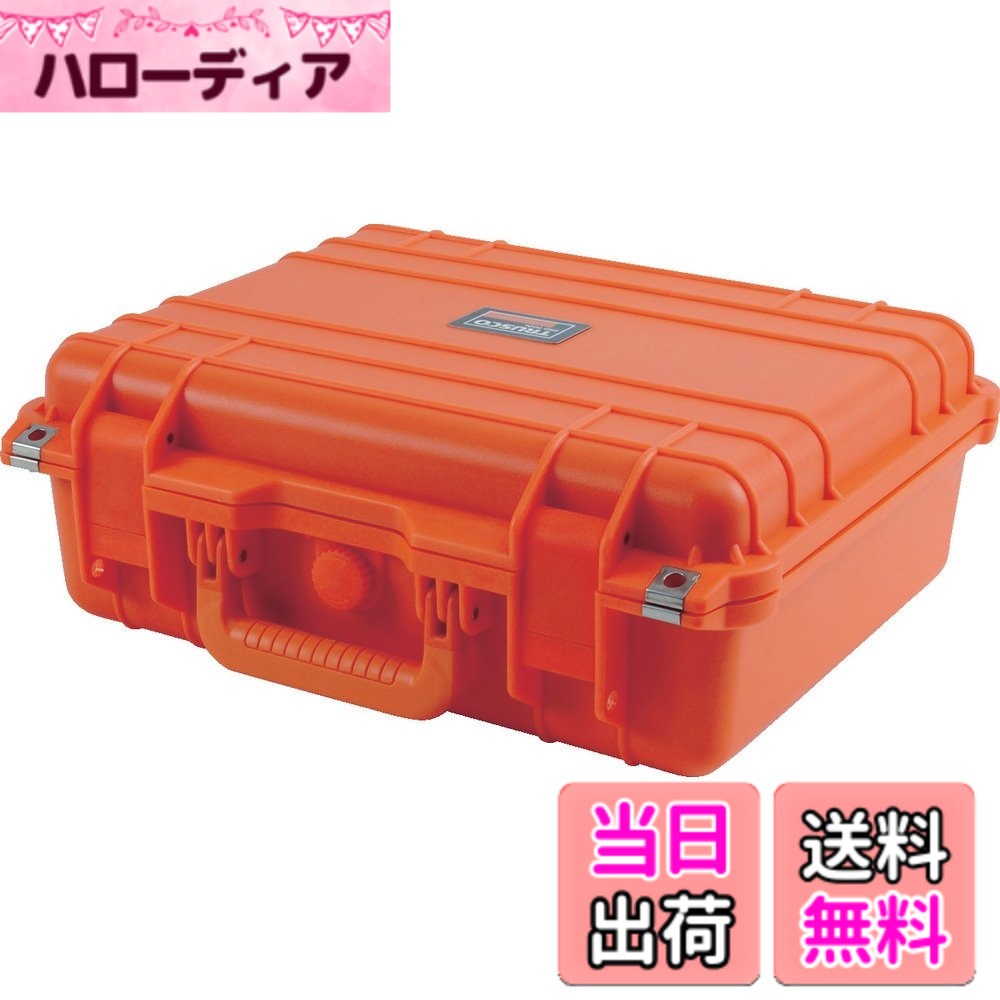 商品情報 商品の説明 説明 ●精密機械の保管、移送に。 ●耐久性、密閉性の高い樹脂ツールケースなので、精密機械の保管、移送に最適です。 主な仕様 色:オレンジ外寸(mm) 間口×奥行×高さ:430×380×154有効内寸(mm)間口×奥行×高さ:395×320×143耐荷重(kg):50防滴タイプシリンダ錠取付可能(別売)付属品:衝撃ウレタン製造国:中国質量(kg):3.1 # トラスコ中山(TRUSCO) プロテクターツールケース オレンジ L TAK13OR-L あなたは、自宅や職場で精密機械や工具を安全に保管したいと思ったことはありませんか？特に、大切な機器や道具が壊れたり、紛失したりするのは避けたいものです。使い勝手が良く、かつ頑丈なツールケースを探している方に、ぜひお勧めしたいのが「トラスコ中山(TRUSCO) プロテクターツールケース」です。このツールケースは、耐久性と密閉性に優れており、大切なものを安全に守ることができます。さらに、オレンジの鮮やかな色合いが特徴で、視認性も抜群です。 この商品を使えば、精密機械を運ぶ際の不安が解消され、ストレスなく移動や保管が可能になります。また、耐荷重が50kgまで対応しており、さまざまな用途で活躍します。家の中でも、職場でも大活躍のこと間違いなしです。ぜひ、お手に取ってその利便性を実感してください。 ## 高い耐久性と密閉性 トラスコ中山のプロテクターツールケースは、非常に耐久性の高い樹脂素材で作られています。この素材は、外部からの衝撃にも強く、大切なアイテムをしっかりと守ることができます。例えば、精密な機械や高価な工具を持ち運ぶ際に、運搬中の事故を心配する必要がなくなります。運搬が多い方や、外回りの仕事をする方には特に重宝するでしょう。 加えて、このツールケースは密閉性も抜群です。防滴タイプであり、外部からの湿気や水分が侵入するのを防ぎます。これにより、機器が水分によってダメージを受ける心配も少なくなります。夏の蒸し暑い日や、雨の日でも安心して使用できます。密閉性の高いツールケースは、精密機器を保管する際の必需品です。 さらに、本品は衝撃を吸収するウレタン素材の付属品があり、デリケートなアイテムをしっかりと固定することも可能です。例えば、電子機器やデジタルツールを収納する際も、安心して持ち運ぶことができます。これらの機能により、プロフェッショナルからの信頼も厚い商品となっています。 ## 実用的なサイズとデザイン 「トラスコ中山 プロテクターツールケース」は、外寸が430mm×380mm×154mmで、内寸が395mm×320mm×143mmです。このサイズは、一般的なツールや精密機器を収納するのにちょうど良い大きさです。また、重さも3.1kgと軽量で、持ち運びやすさを兼ね備えています。この商品を使えば、必要な道具をすぐに取り出せて、スムーズな作業を実現します。 また、シリンダー錠の取り付けが可能なので、セキュリティ面でも安心です。大切な工具や機器をしっかり守りたい方にはピッタリです。さらに、オレンジ色のデザインが目を引き、職場や現場での識別も容易です。この明るい色は、見える場所に置くことで紛失を防ぐ効果も期待できます。 さらに、シンプルでクリーンなデザインは、どんなインテリアにも馴染みます。自宅で使用する際も違和感なく置いておけます。必要な時にすぐ取り出せる利便性と、視覚的に楽しいデザインを兼ね備えたこのツールケースは、作業環境を一層整えます。使い勝手と美しさを両立させた商品です。 ## 多用途で幅広い活用シーン 「トラスコ中山 プロテクターツールケース」は、さまざまなシーンでの活用が可能です。家庭でのDIY作業や修理作業だけでなく、業務用でも大変重宝します。特に、建設現場や工事の現場では、乱雑になりがちな道具を整理整頓し、効率的に運搬することが求められます。このツールケースを使えば、必要な道具を簡単に見つけられ、作業効率を向上させることができます。 また、機器の不具合を防ぐために、万全の対策を講じることが求められる医療機関や精密機器の運搬にも適しています。防滴性と耐久性に優れたこのツールケースは、精密機器や電子機器の保護にも役立ちます。大切な機器を安全に運ぶことができるため、安心感が得られます。 さらに、アートやクラフト作品の保管にも便利です。大切に制作した作品や道具をしっかりと保護でき、安心して保管しておけます。だからこそ、アーティストやクリエイターたちにもおすすめです。幅広い用途で活躍できるこのツールケースは、あなたのライフスタイルをサポートします。 ## まとめ - トラスコ中山(TTUSCO)プロテクターツールケースは、耐久性が高く、密閉性に優れています。 - 外部からの衝撃や湿気を防ぎ、精密機器を安全に保持します。 - サイズやデザインも実用的で、家庭や職場に最適です。 - DIYや業務用、さらにはアート作品の保管まで、幅広い用途に対応しています。 大切なアイテムを安全に保管するために、トラスコ中山のプロテクターツールケースをぜひお試しください。