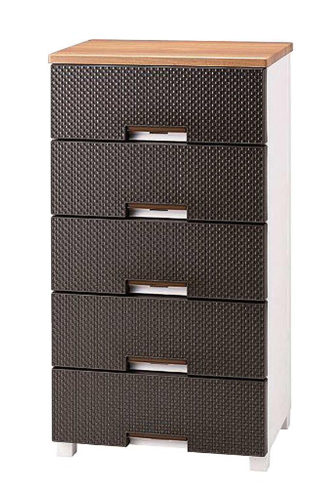 【送料無料】天馬(Tenma) 使いやすさを追求したお部屋をモダンなチェスト 日本製 完成品 フィッツプラスメッシュ 5段 特許取得済 引出しロック付きで抜け落ちを防ぐ スムーズな引出し 脚付き 木製天板 インテリアに合うリビングチェスト タンス 収納ケース 衣装ケース プ