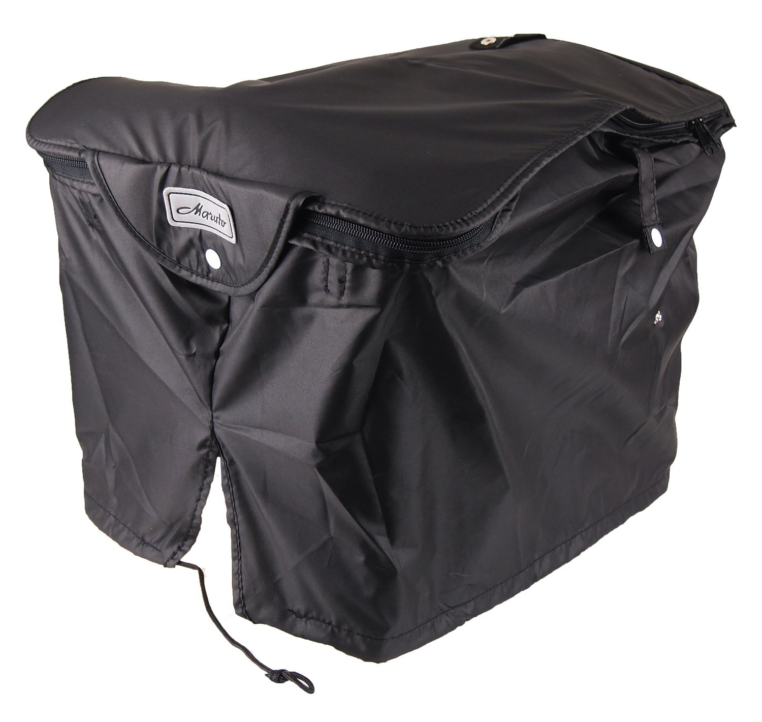 【送料無料】MARUTO(マルト) 2段式後ろ用ファスナーバスケットカバー ブラック BCR-2450
