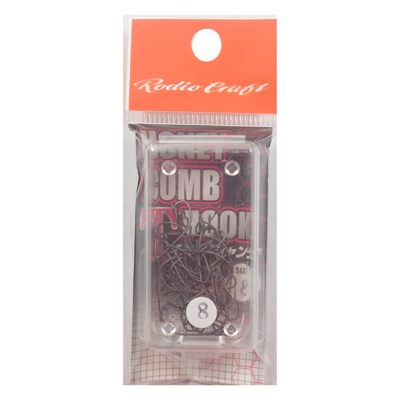 【送料無料】Rodiocraft(ロデオクラフト) ハニカムTフック ロングシャンク サービスパック(50本入) #8(フッ素)