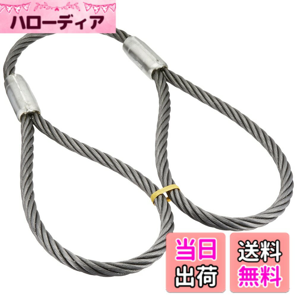 【送料無料】TRUSCO(トラスコ) ワイヤーロープスリング Aタイプ アルミロック 16mmx1m TWAL-16S1