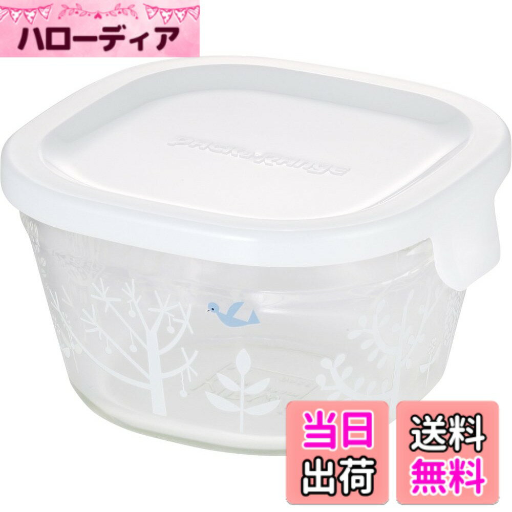 乐天商城 - 【送料無料】iwaki(イワキ) 耐熱ガラス 保存容器 電子レンジ オーブン SS 200ml シンジカトウ 青い鳥と木 パック＆レンジ B3200-SNC1 グラタン皿 プリン カップケーキ 耐熱容器 耐熱皿
