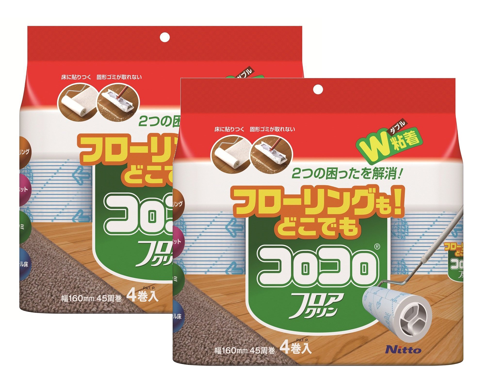 【送料無料】ニトムズ(Nitoms) 【まとめ買いセット】 ニトムズ コロコロ スペアテープ フロアクリン 45周 計8巻 58349