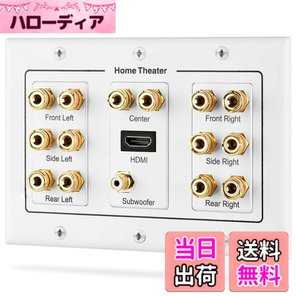 【送料無料】Fosmon ホームシアタースピーカー壁プレートコンセント...(4.0)
