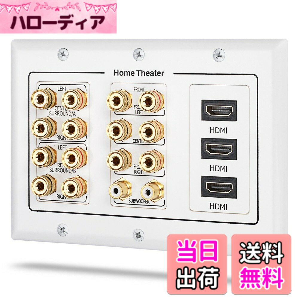 【送料無料】Fosmon ホームシアタースピーカー壁プレートコンセント...(2.0)