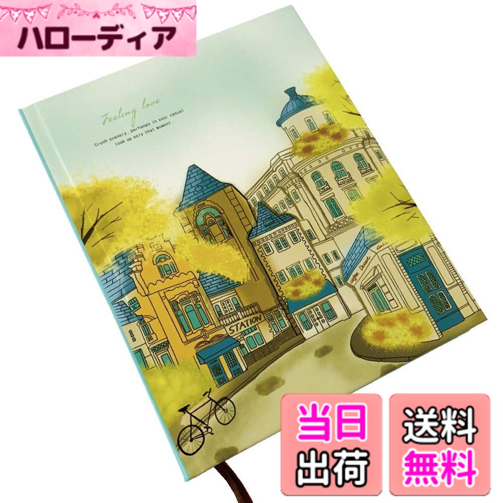 商品情報商品の説明主な仕様 とにかくかわいい！ページを開けば塗り絵のような美しい挿絵入りデザインノートの新登場です。アンティークのようなデザインが魅力的な日記帳です。色違いのしおり紐2本付きですので、整理しやすいです。日記帳やメモ帳、手帳はもちろん、レシピ本やカロリー記録ノート、名言記録にもおススメです。サイズ・・・約175mmx140mm　 厚み・・・約2cm　ページ数・・・280ページ表紙も厚みがありとっても丈夫です。さらにノート部分も厚みのある紙を用いていますので、書き心地も抜群！全てのページがデザインノートになっております。お祝い、ギフト、プレゼントにも最適です。