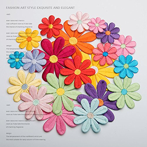 【送料無料】Sweetimes アイロンワッペン 刺繍 太陽花 DIY 服 工芸品の装飾 パッチ アップリケ モチーフ No.30 (小)