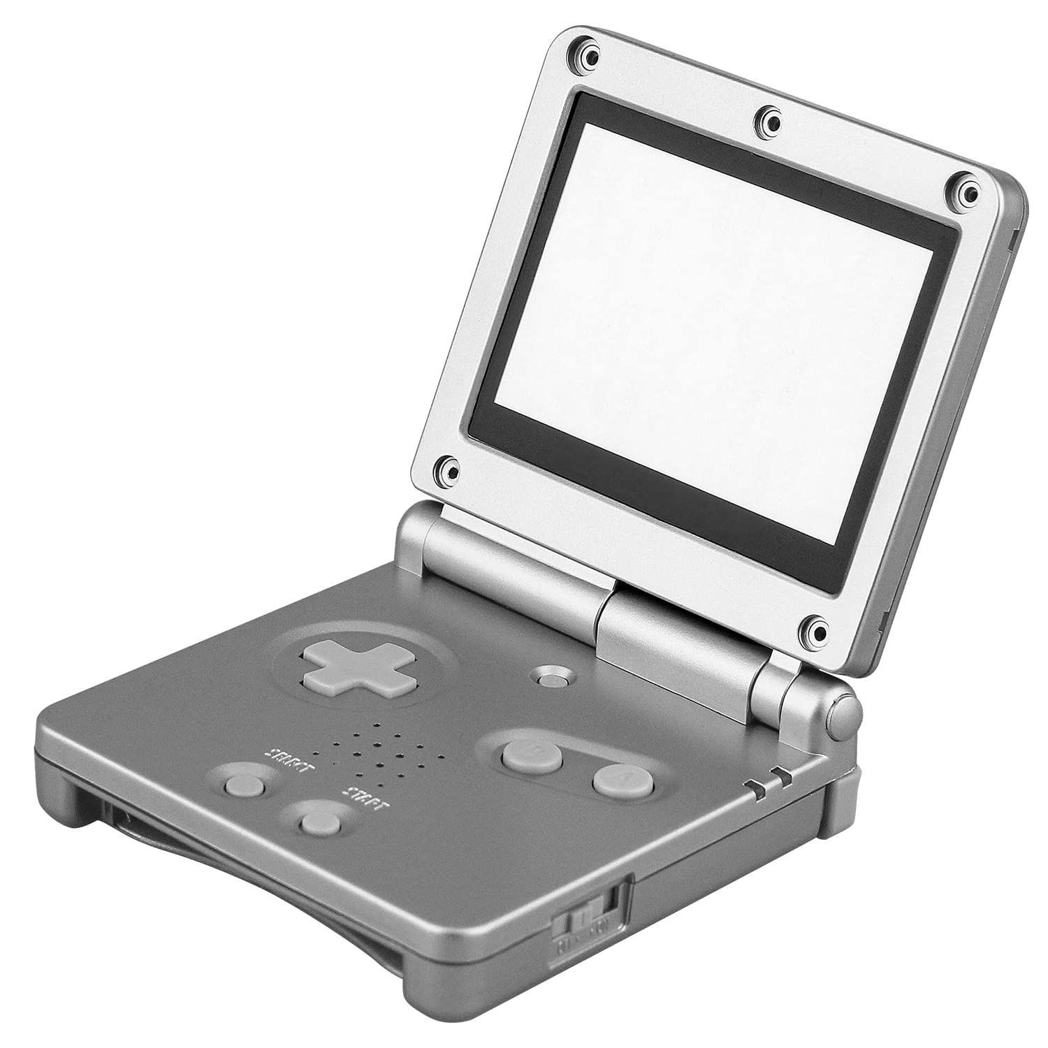 【送料無料】OSTENT カバー フルハウジング シェル ケース 交換 任天堂 GBA SP ゲームボーイアドバンス SP用 (Silver)