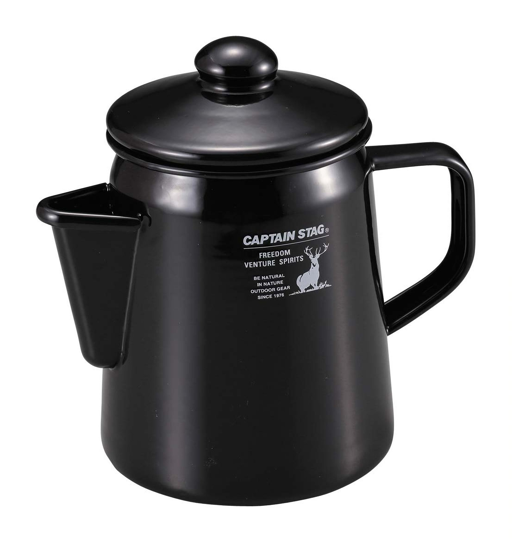 【送料無料】キャプテンスタッグ(CAPTAIN STAG) ケトル やかん ホーローケットル CSブラックラベル UH-522