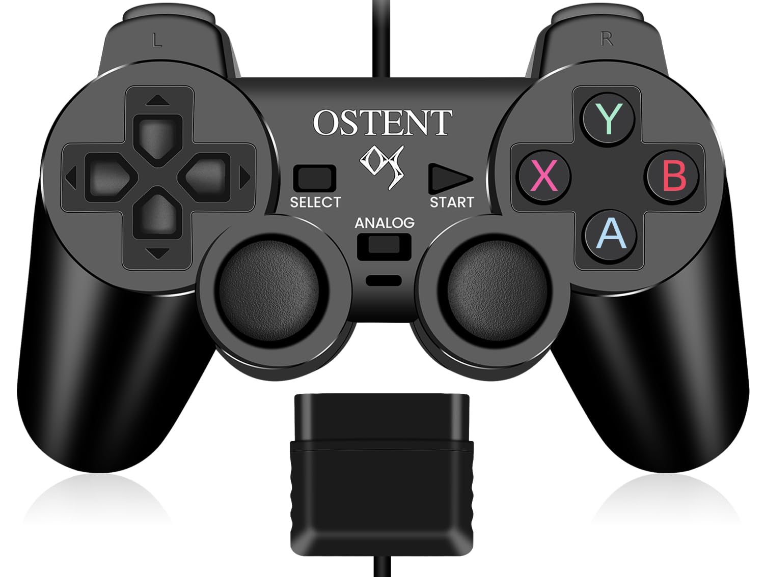 【送料無料】OSTENT コントローラー 有線 アナログ ゲームパッド ジョイスティック ジョイパッド Sony プレイステーション PS2 PS1 PS One PSX コンソール デュアルショック 振動ビデオゲーム用