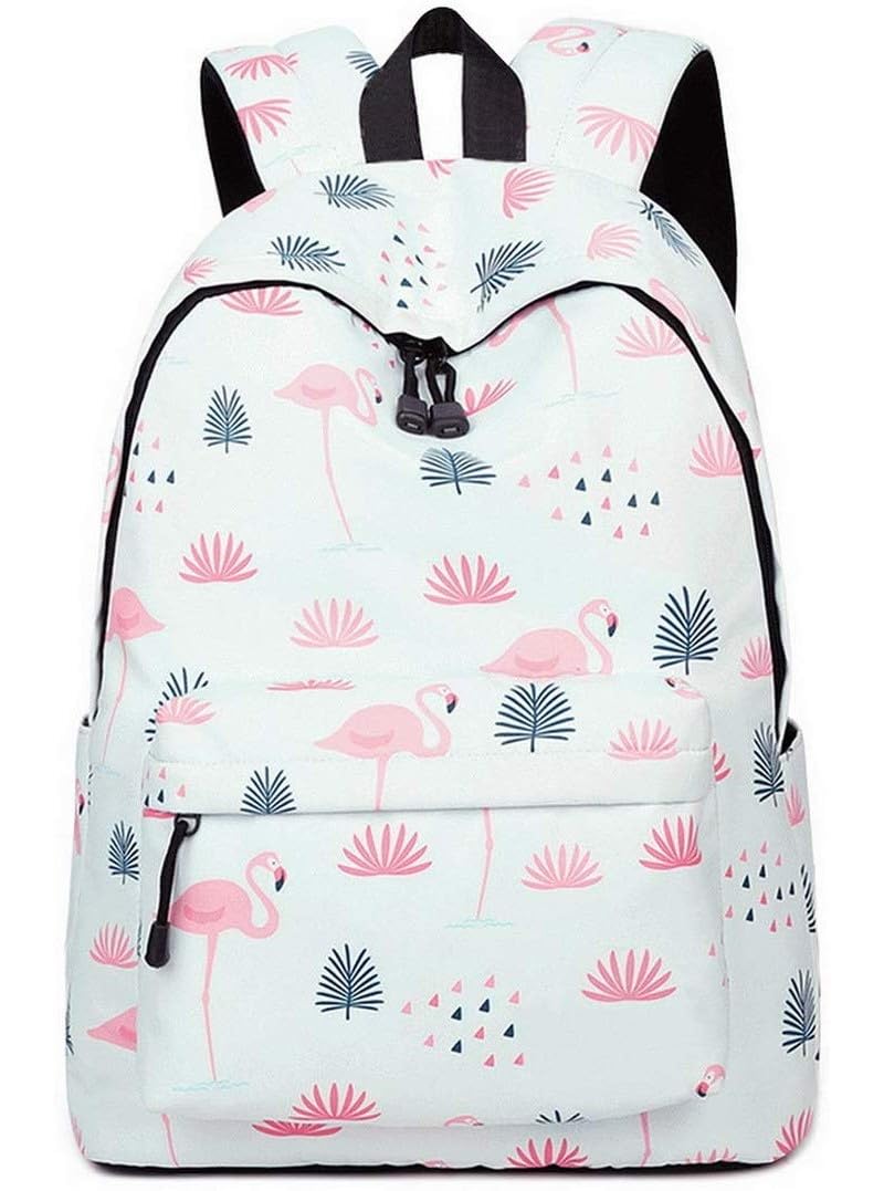 【送料無料】[Yanaier] リュックサック人気 高校生 リュック 花柄 かわいい おしゃれ 大容量 軽量 通学 旅行 女子 防水 レディーズ フラミンゴ柄
