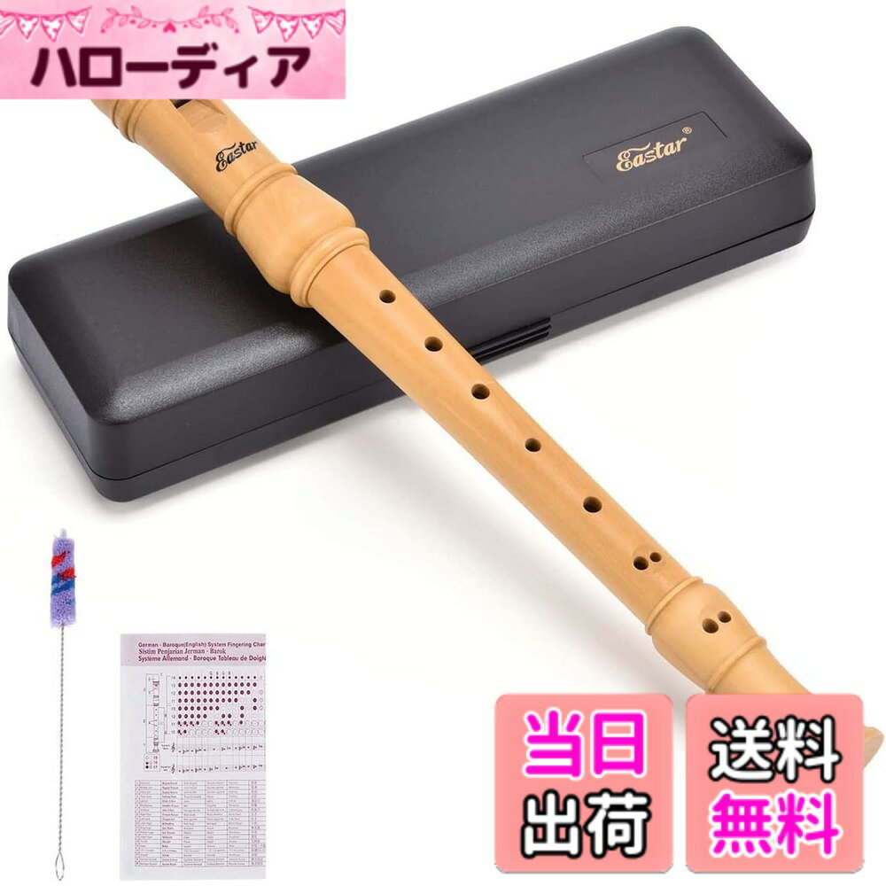 Soprano Recorder - 【送料無料】Eastar ソプラノリコーダー メイプル製 バロック式 C調 中学校 ケース&お手入れセット付 初心者にも ERS-31BM