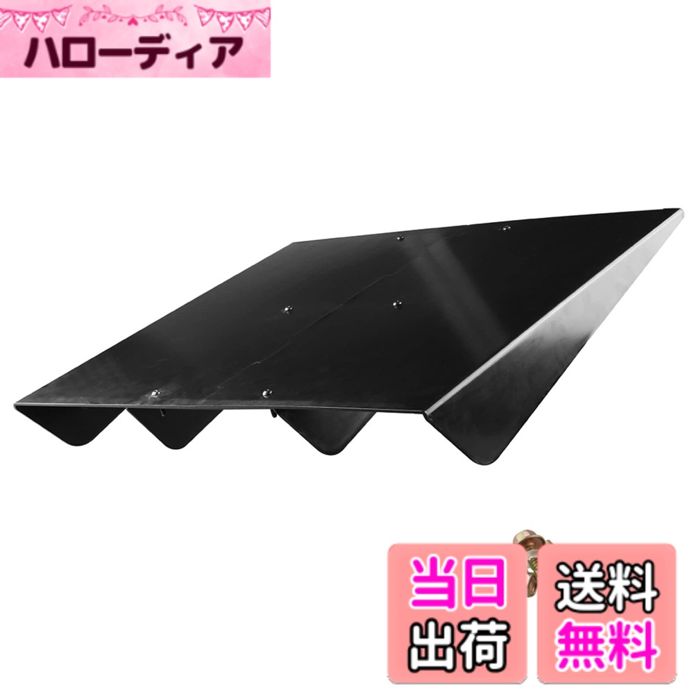 【送料無料】RUIEN 汎用スポイラー 組立式 リアディフューザー リアバンパースポイラー アンダーパネル シャークフィン風 ABS製 未塗装 黒 ドレスアップ 整流 車高が下がらない ブラック