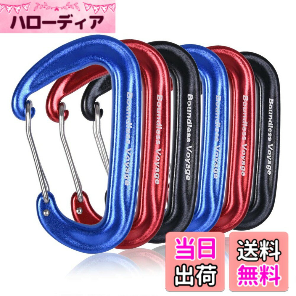 【送料無料】Boundless Voyage カラビナ 登山用 高強度 12kN【1200KG】 小型 Dリン...