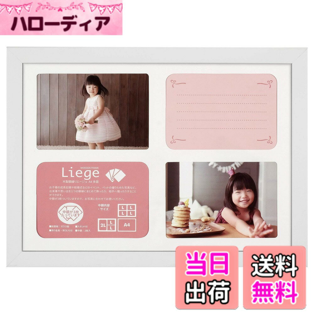【送料無料】ハクバ HAKUBA フォトフレーム リエージュ シャリテ A4 多面タイプ 木製 ホワイト FWLGC-WTA4T