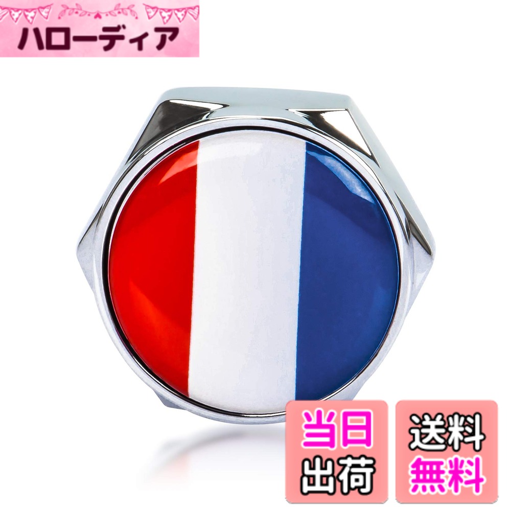 【送料無料】車用 ネジ 国旗 ボルトキャップ カバー 盗難防止ねじ ナンバープレート ボルトフレーム ...
