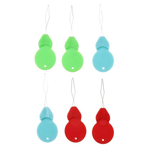 【送料無料】糸通し 50個セット ランダム色 プラスチック 針糸通し器 スレダー 裁縫 刺繍 DIY 縫製ツール (ひょうたん)