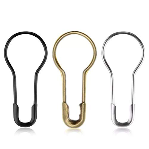 【送料無料】Sweetimes 安全ピン ニットピン ヒョウタン タグ紐用 事務用 3色1500本セットNo.145