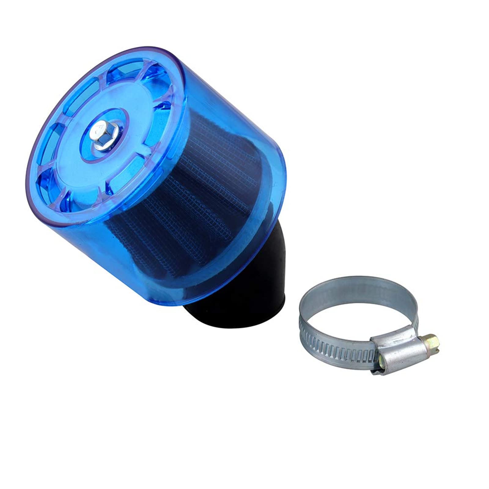 【送料無料】Sporacingrts エアクリーナー パワーフィルター スーパーパワーフィルター(φ35/ワープ45°) モンキー(MONKEY)/ゴリラ/エイプ50/エイプ100等 ブルーアルマイト