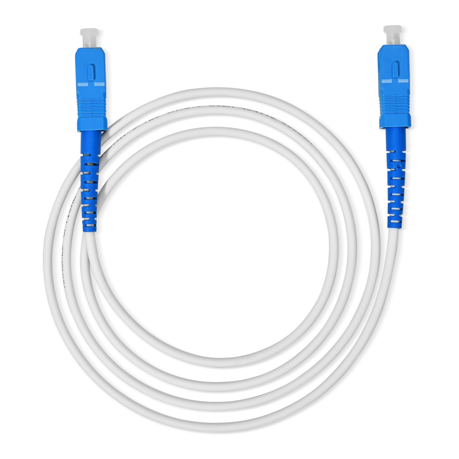 【送料無料】【LCYOUTH】宅内光配線コード 光ケーブル 光ファイバーケーブル 光回線ケーブル 延長 SC-SCコネクタ 白い (3m)