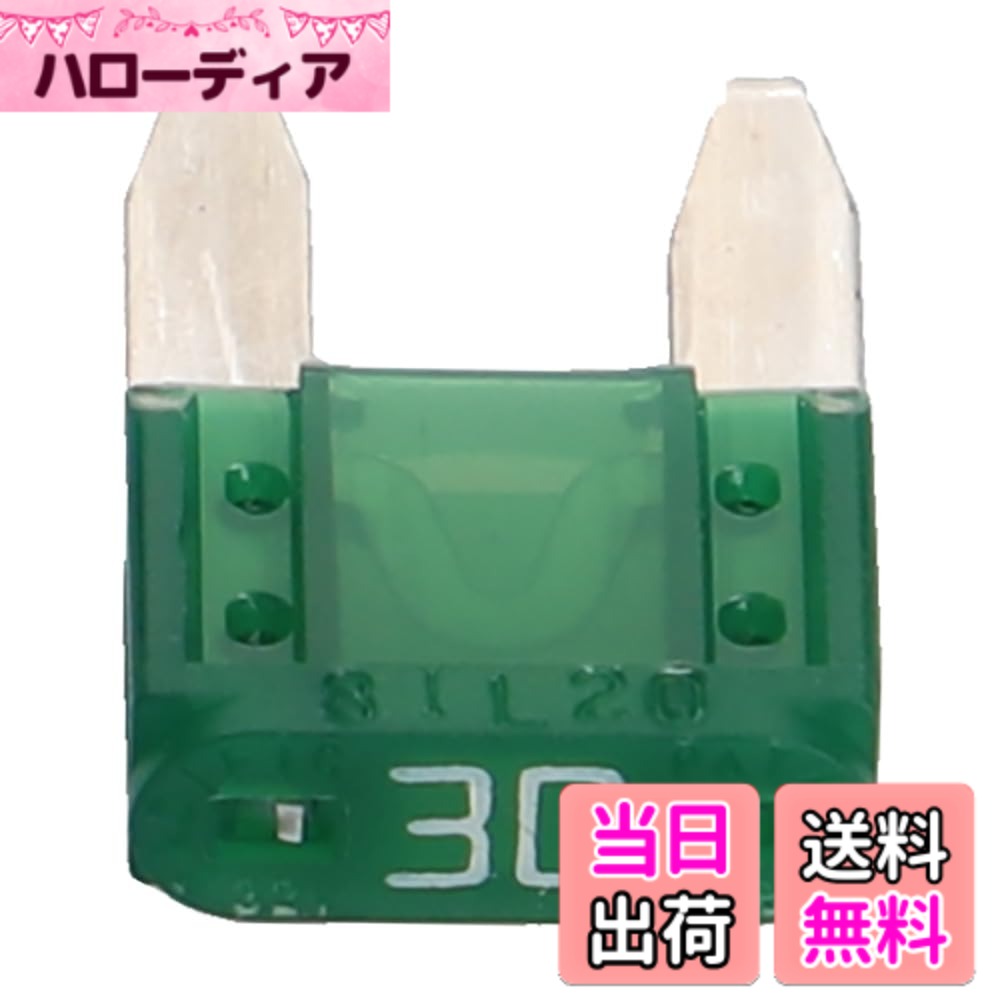 【送料無料】エーモン(amon) ミニ平型ヒューズ 30A (約11x16x4mm) 5個入 3680