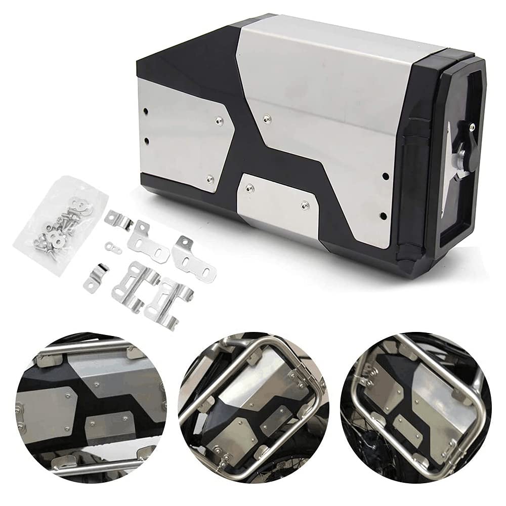 【送料無料】Chelhead CNCツールボックス サドルバッグ スチールボックス BMW R1200GS LC/ADV R1250GS Adventure F750GS F800GSに適する バイク用 ロック キー付き 収納 整理 ケース 盗難防止