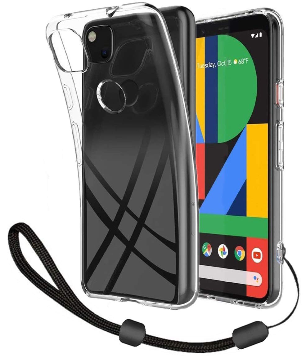 【送料無料】【ZXZone】 Pixel 4a 5G 用 ケース【5Gモデル対応】 レンズ保護 耐衝撃 衝撃吸収 防指紋 アローズ ユー ソフトバンク Pixel 4a 5g 専用 TPU ストラップホール付 ソフト クリア カバー