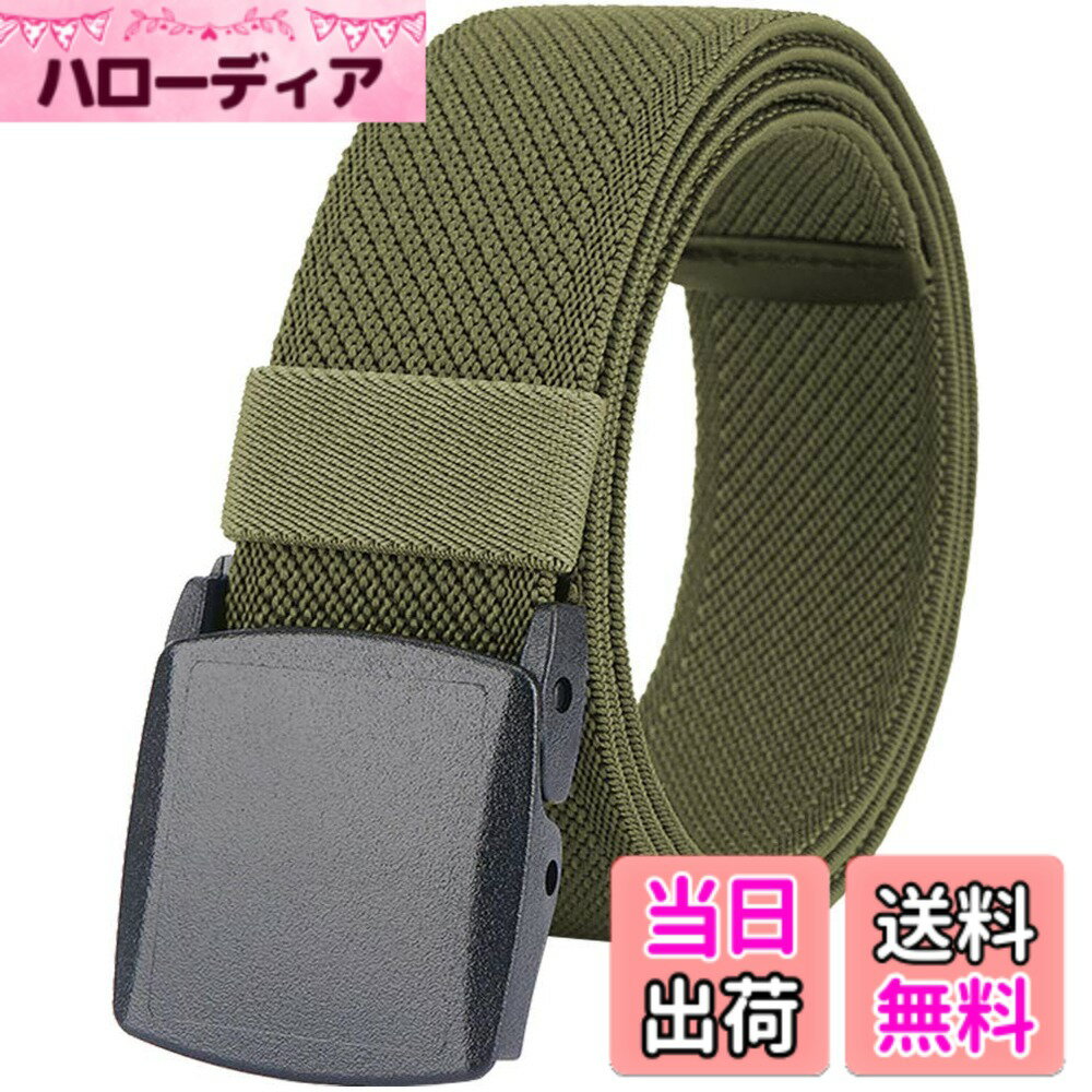 【送料無料】[LionVII] 伸びるベルト メンズ,ストレッチベルト 作業着 丈夫 可調整 スポー ...