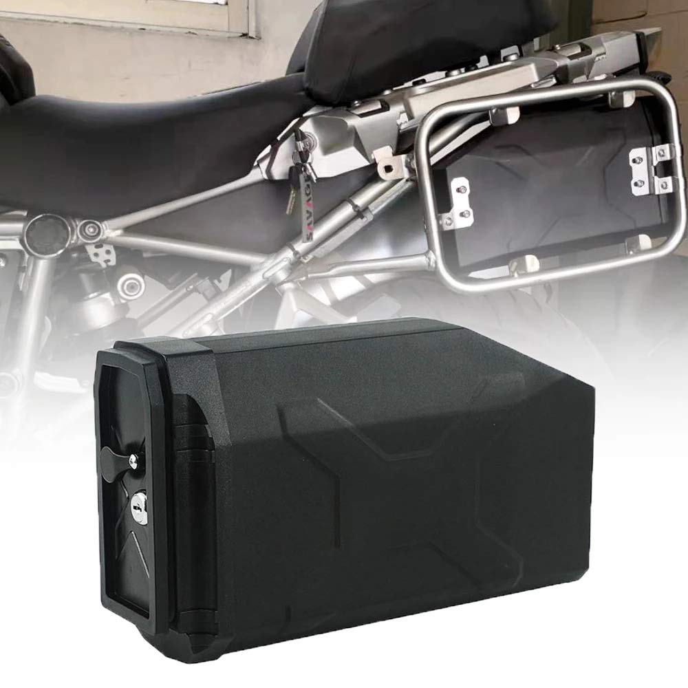 【送料無料】Chelhead BMW CNCツールボックス 右側 スチールサドルバッグ ホルダー レンチ ボトルプラスチック箱 パーツ ツール 工具箱 BMW R1200GS / R1200GS ADV 2014-2018, R1250GS 2019, ベネリ Benelli TRK502 2016-2019 に適用 オートバイ バイク用 ロック キー付