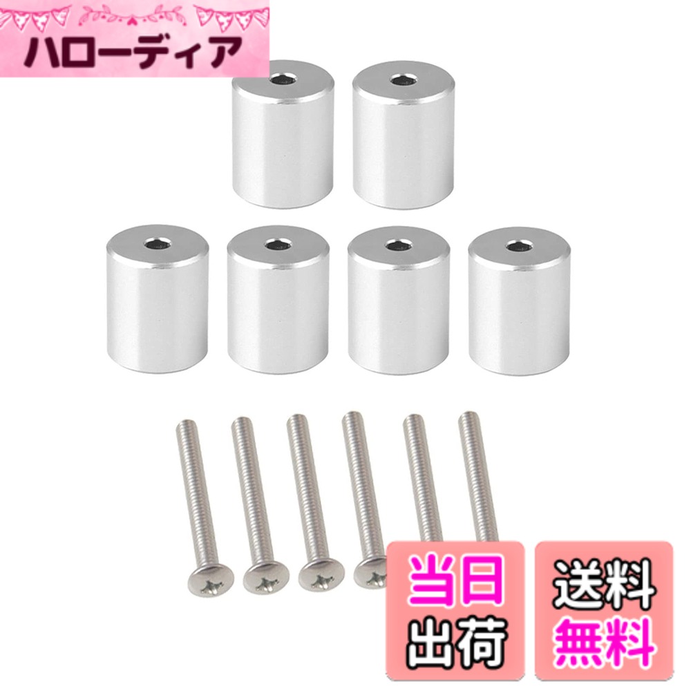 【送料無料】Jeyaic Φ27イレクターパイプ 対応 アルミアタッチメント ハンガーレールやアームレスト等に対応 車用DIYパーツ 車中泊 キャンプ 釣り レジャー NVAN ハイゼットカーゴ対応 (6個セット)