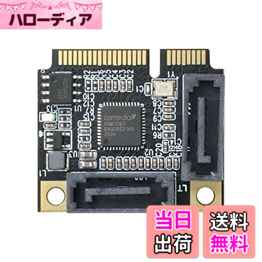 【送料無料】NFHK MINI PCI-E PCI Express To SATA 3.0アダプタコンバータハードドライブ拡張