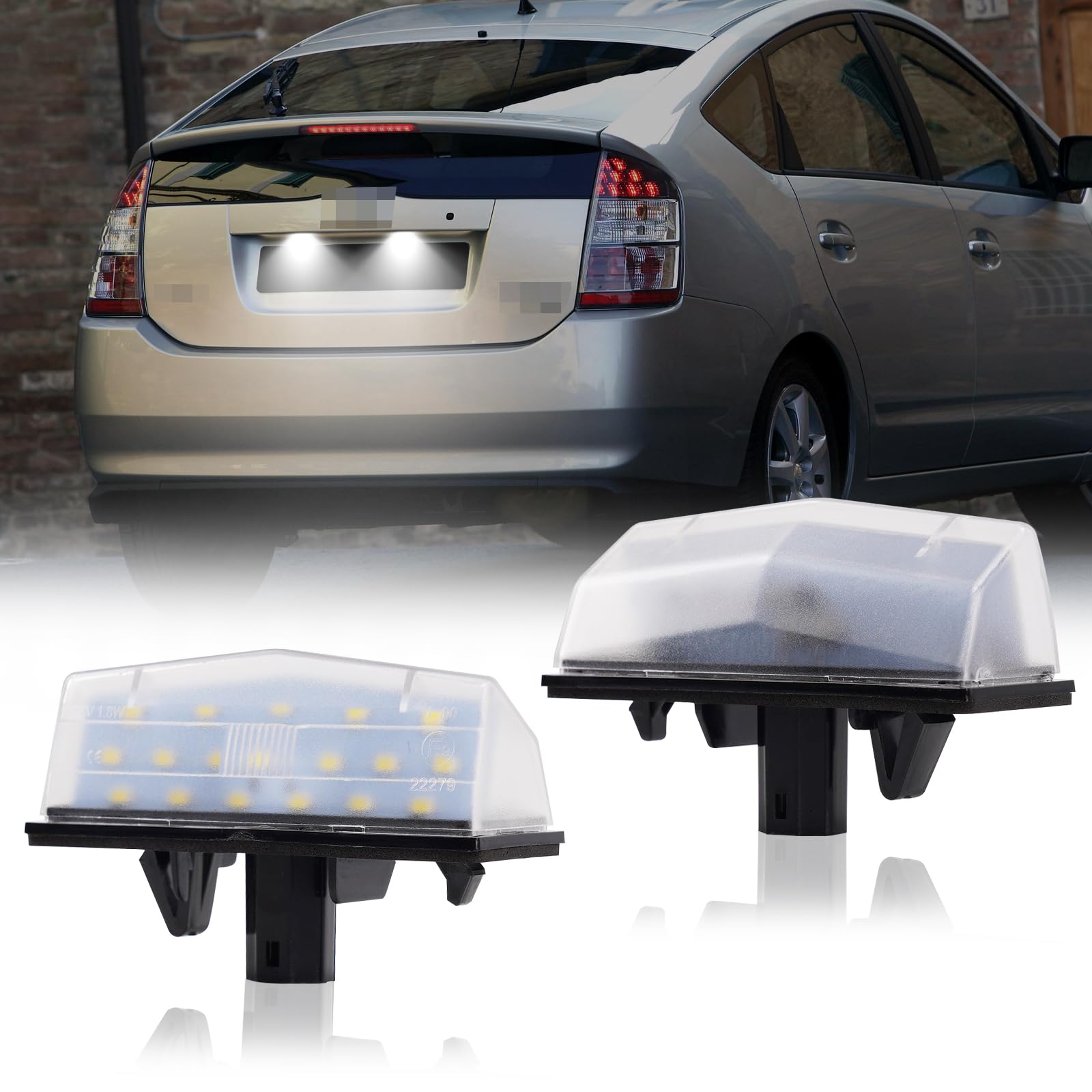 【送料無料】GemPro プリウス30系 ZVW30 ZVW35 ナンバー灯 LED プリウスα 40系 20系 C-HR ZYX10 NGX50 RAV4 ヴェンザ マトリックス サイオンTC AGT20 ANT10 レクサス適用 CT200h 10系 ZWA10 IS300スポーツクロスワゴン ライセンスランプ TOYOTA適用 爆光 2個入り 高輝度