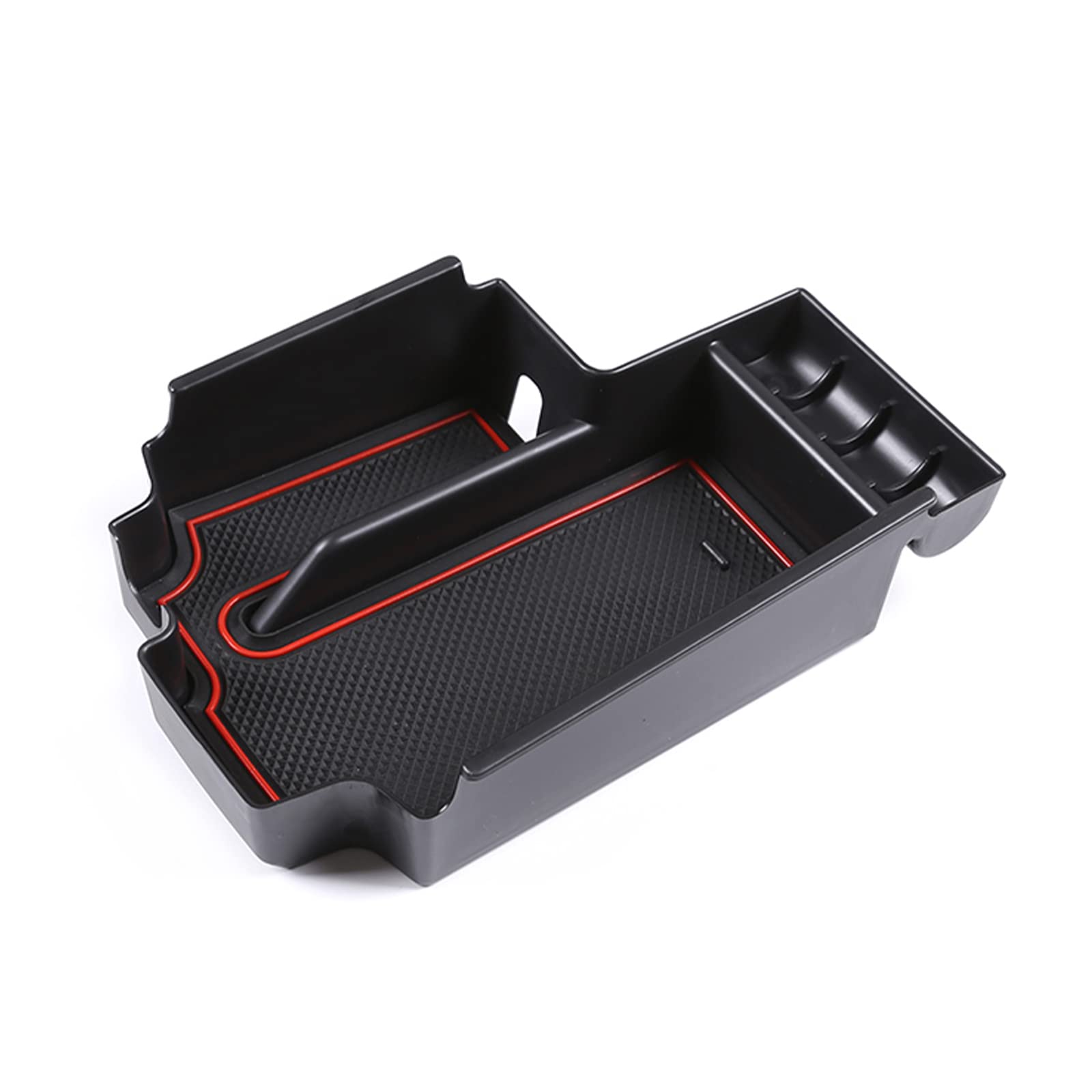 【送料無料】【GAFAT】BMW 5シリーズ G30 G31 7代目 2020年-現行 専用 車用収納ボックス 外付コンソールボックス 内装パーツ センターコンソールボックス アームレストボックス ドレスアップ ABS材質製 収納ボックス 小物入れ 滑り止め (レッド)