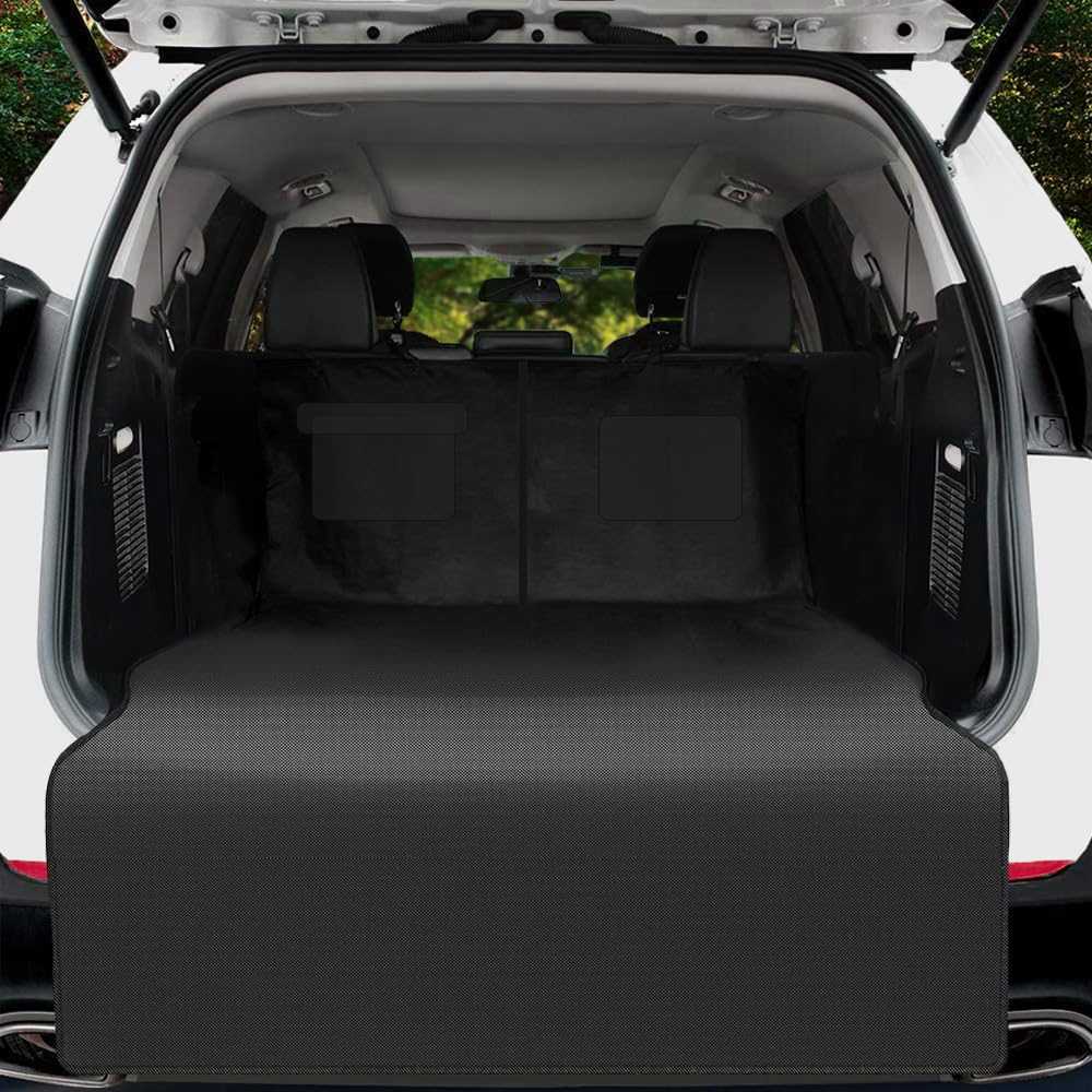 【送料無料】Temiry ラゲッジマット 軽自動車 汎用 撥水 荷台マット 汚れに強い 後部座席 滑り止め カー汎用品 1680D オックスフォード 耐久性 ワンタッチバックル 取付簡単 軽自動車/SUV用