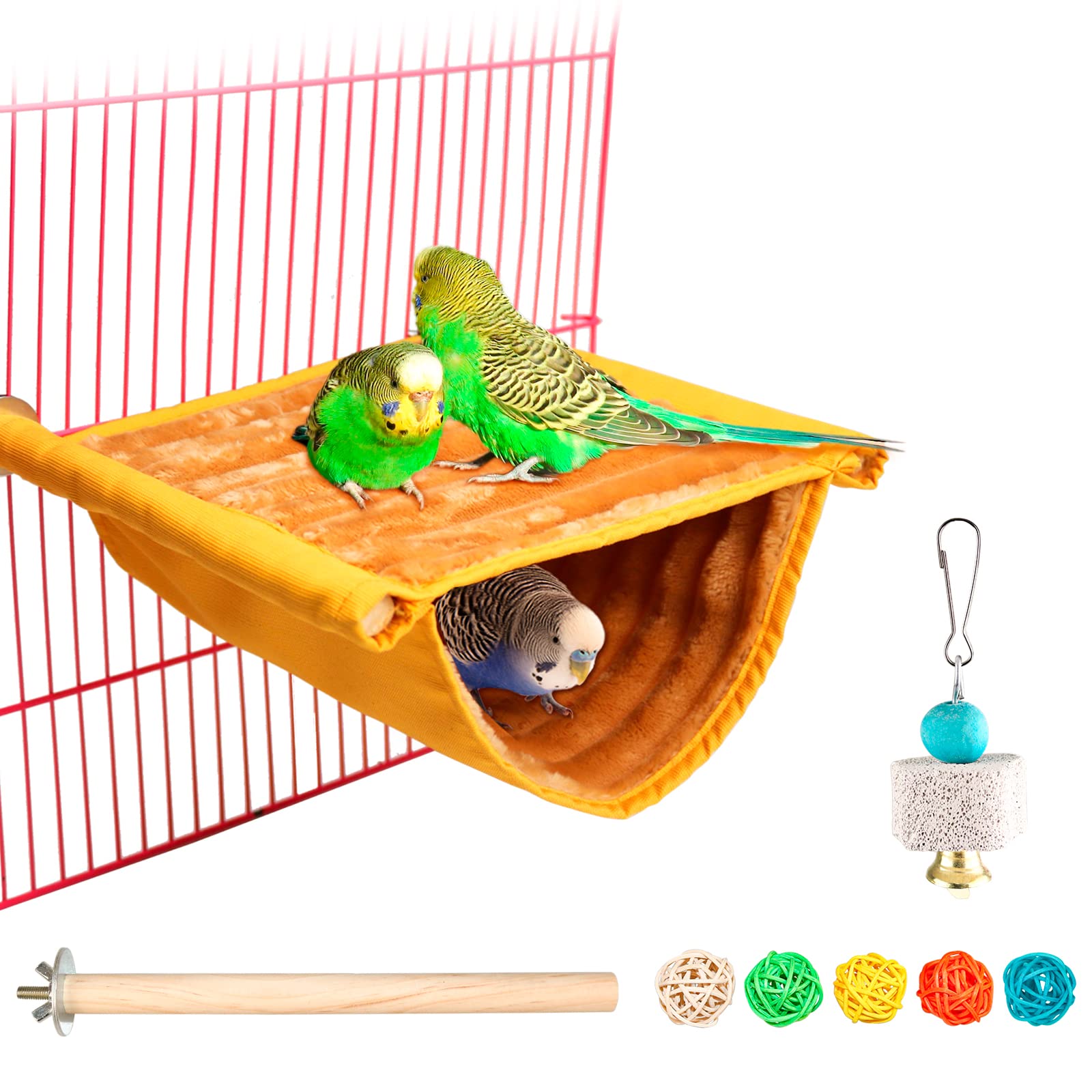 【送料無料】鳥たちの寝床 デグーハンモック暖かい小動物の家の巣 バードテント 含むインコ 止まり木  ...