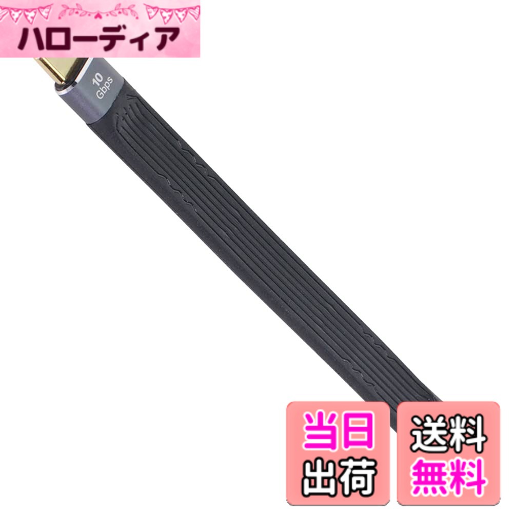 NFHK Type-C USB-C オス→オス USB 3.1 10Gbps フラットスリム FPC データケーブル ノートパソコン&携帯電話用 13cm