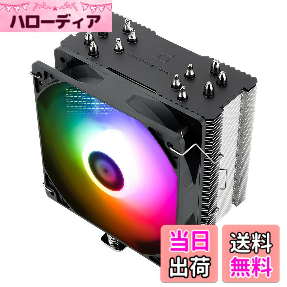 Thermalright BA120 ARGB CPU風冷ヒートシンク、PCヒートシンク、6本のヒートパイプ、TL-C12CG-S PWM静音ファン付きCPUヒートシンク、S-FDBベアリング、AMD:AM4 AM5/Intel 1150/1151/1200/1851/17XX