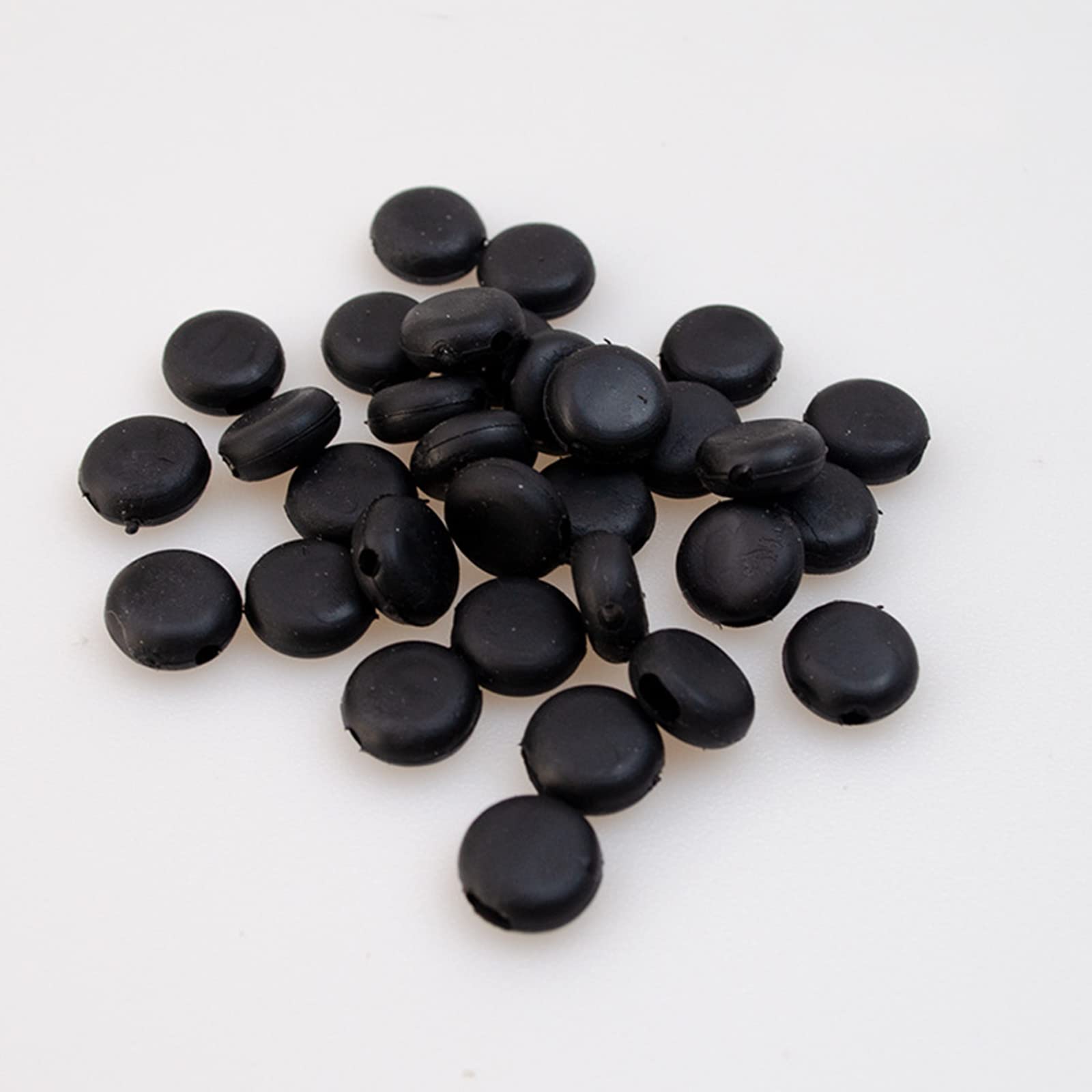 【送料無料】【BEAUTY PLAYER】ゴム紐調整ストッパー マスク ゴム 紐 調整100個 色選べる シリコン アジャスター 紐調整バックル ゴムストッパー 丸型 サイズ調節 滑り留め ハンドメイド 手作りアクセサリー 手芸 DIY用品 スレッディングツール付き (黒)